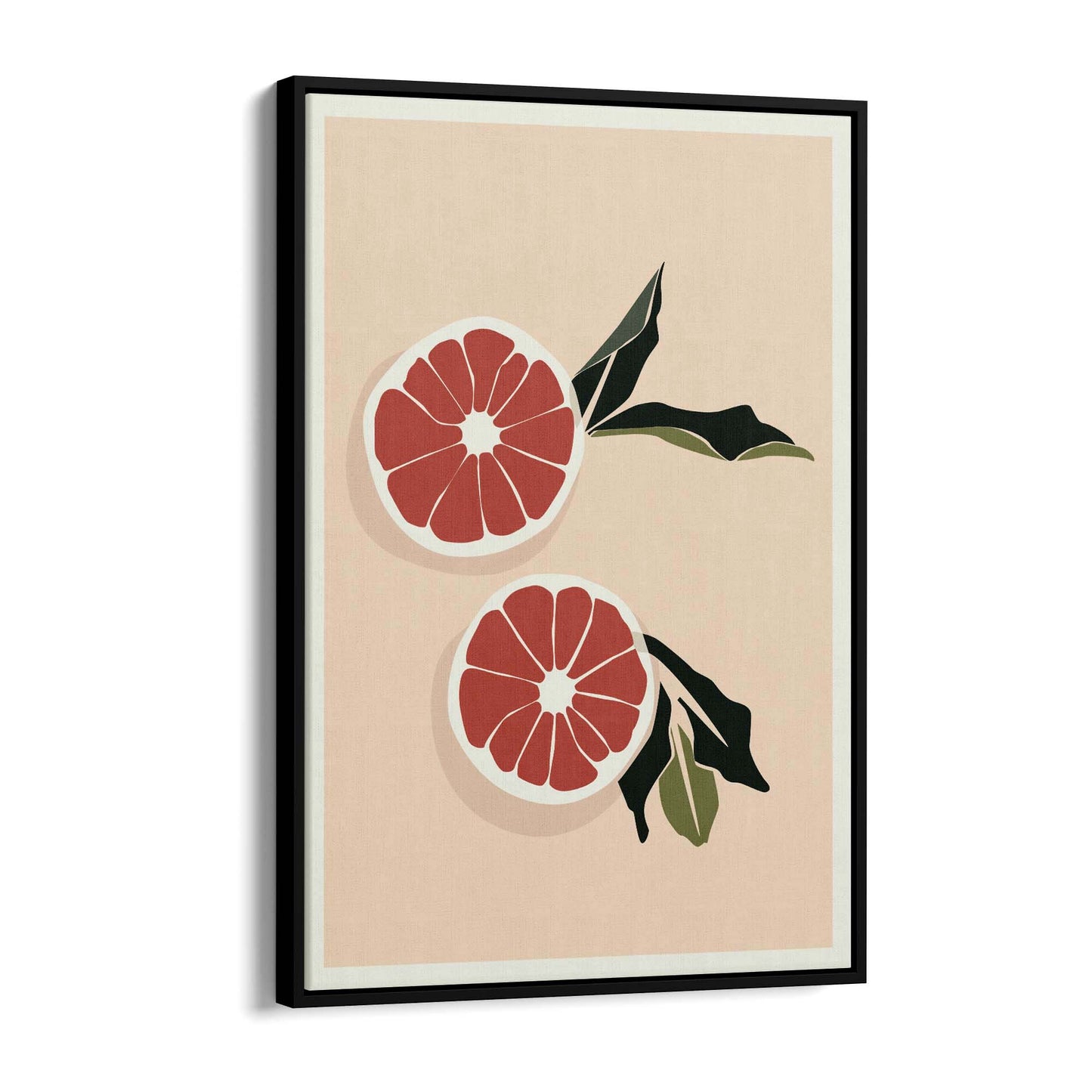 Blood Orange Abstract Retro Fruit Kitchen Wall Art #2 - The Affordable Art Company