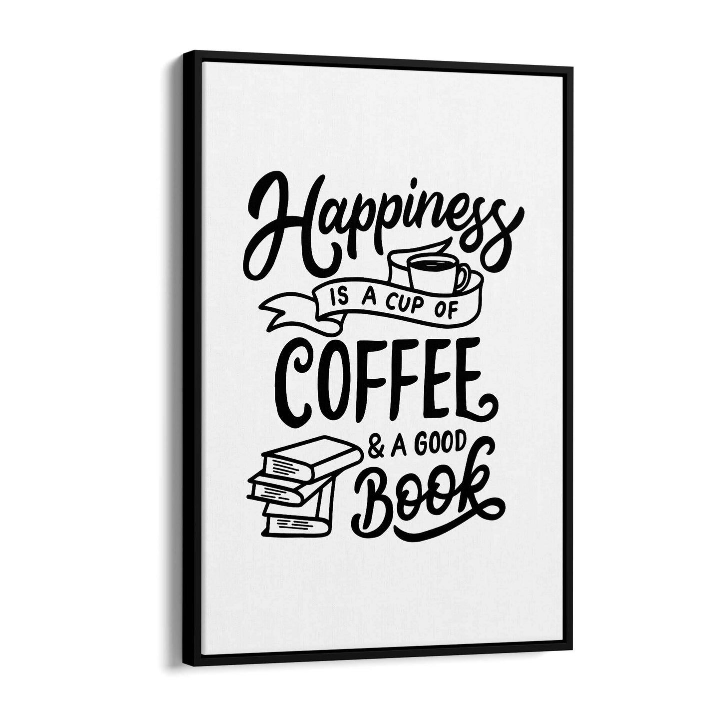 Coffee Quote Minimal Kitchen Cafe Style Wall Art #11 - The Affordable Art Company