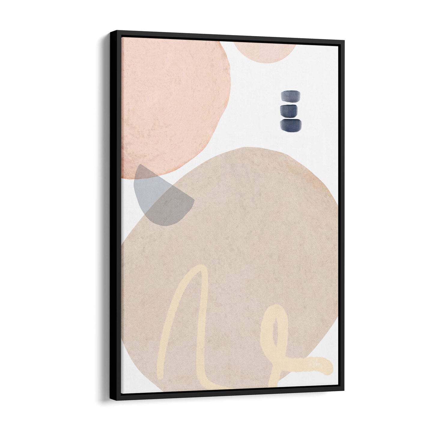 Minimal Pastel Abstract Retro Painting Wall Art #3 - The Affordable Art Company