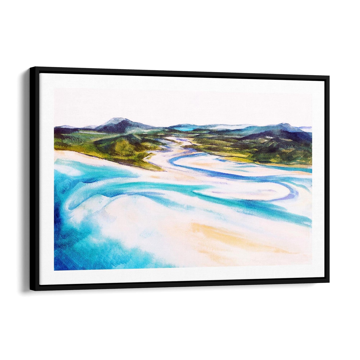 Whitsunday Island Australia Painting Wall Art - The Affordable Art Company