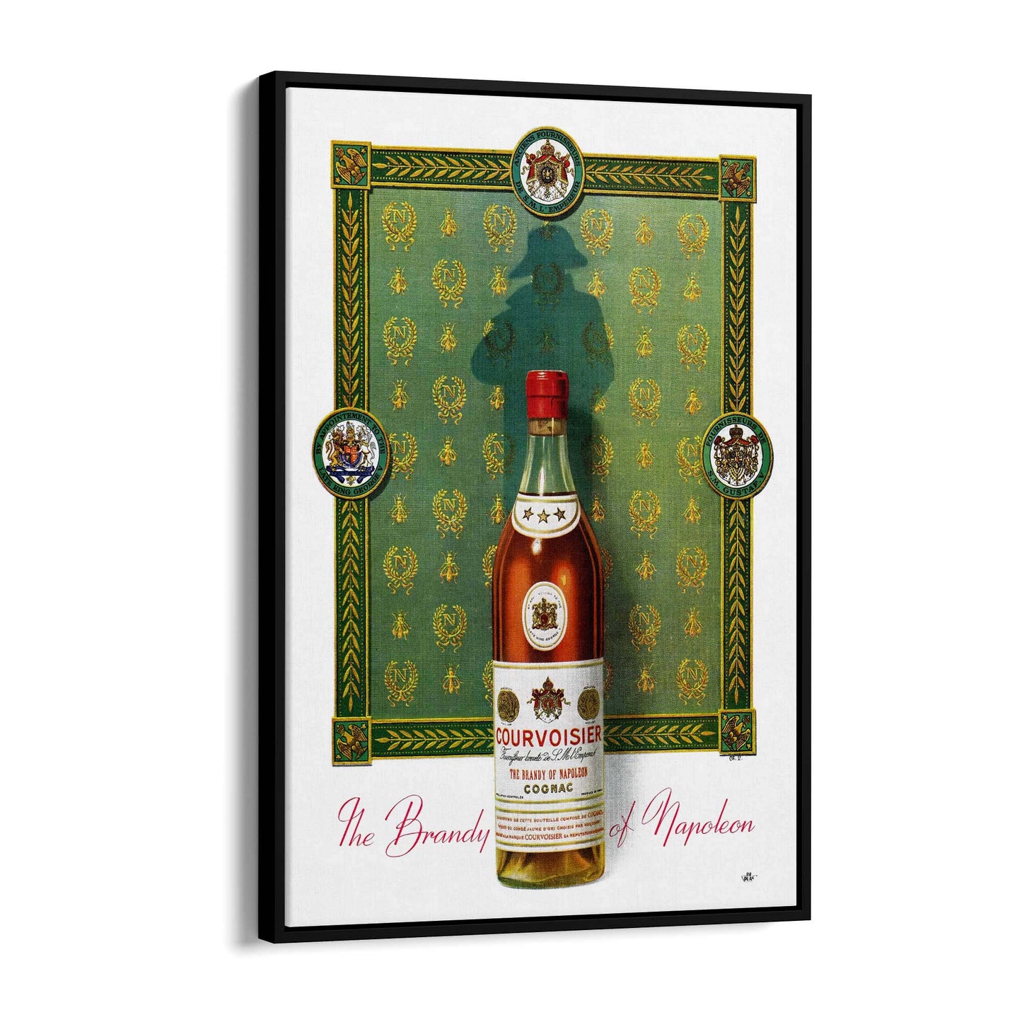 Courvoisier Cognac Vintage Drinks Advert Wall Art - The Affordable Art Company
