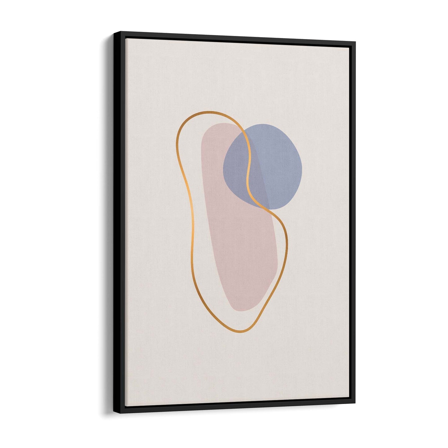 Pale Abstract Shapes Wall Art #1 - The Affordable Art Company
