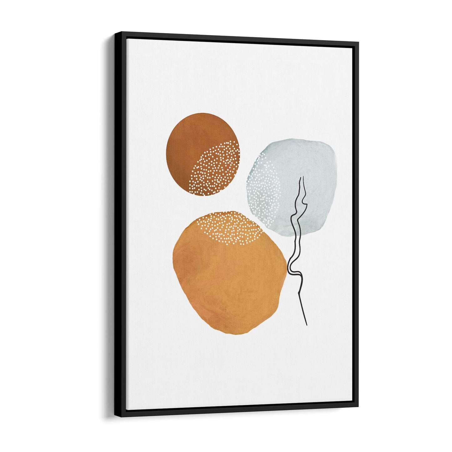 Blue Abstract Painting Minimal Modern Wall Art #15 - The Affordable Art Company
