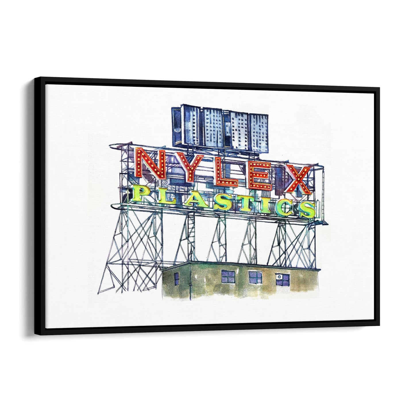 Nylex Sign, Richmond Melbourne Painting Wall Art - The Affordable Art Company