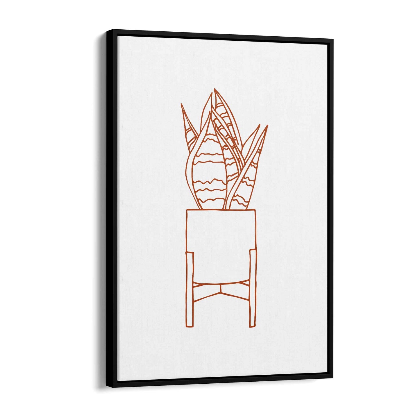 Abstract House Plant Minimal Living Room Wall Art #29 - The Affordable Art Company