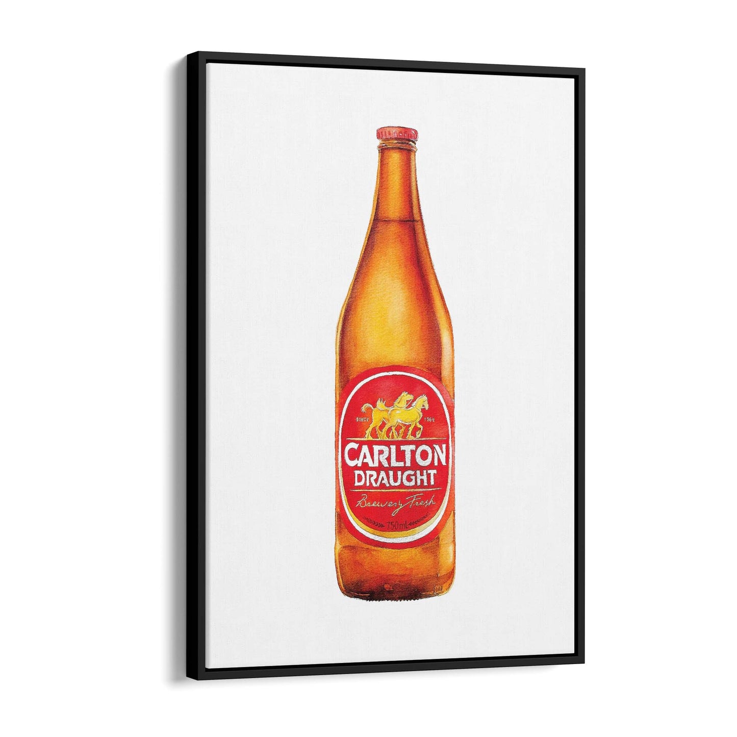 Carlton Draught Longneck Beer Wall Art - The Affordable Art Company
