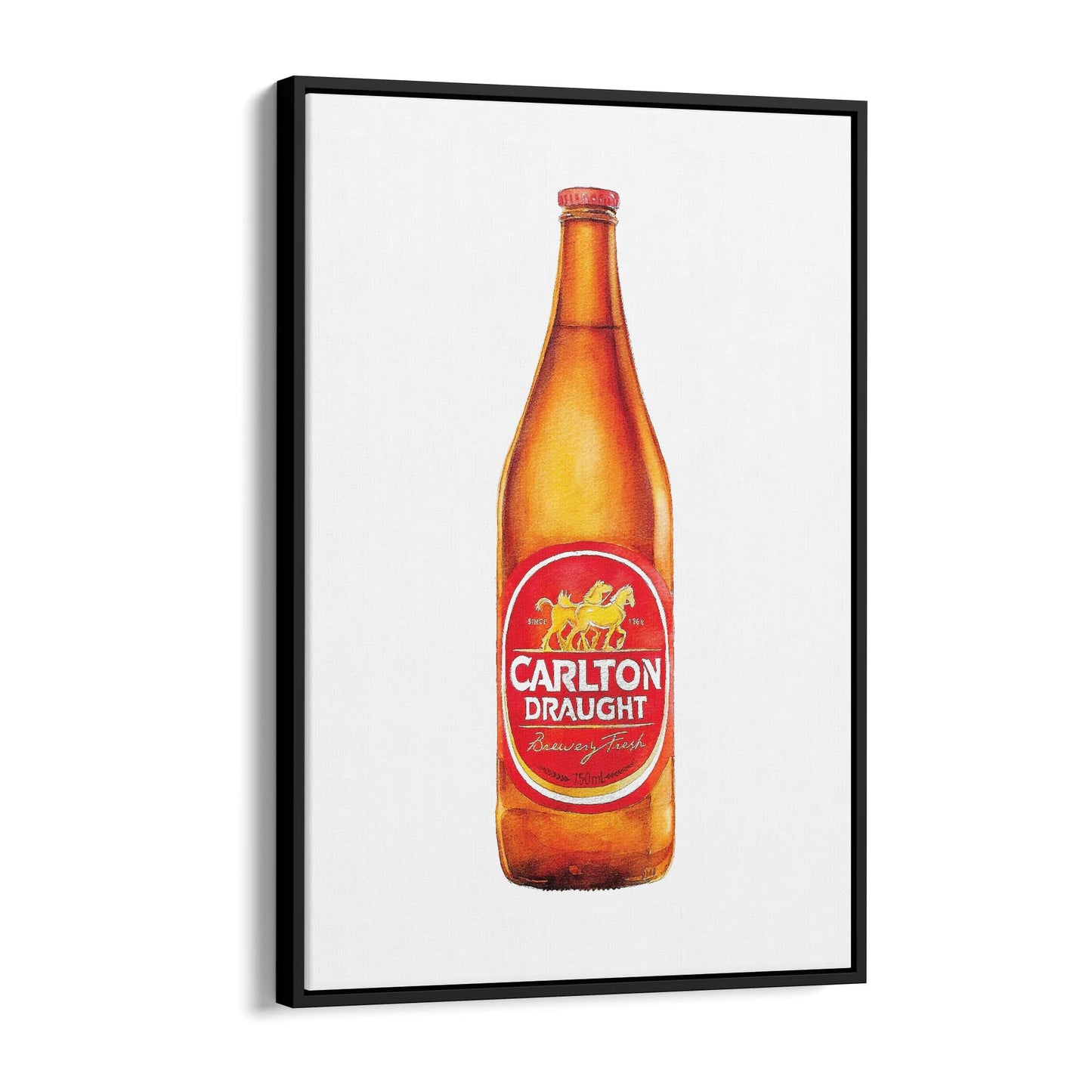 Carlton Draught Longneck Beer  Wall Art - The Affordable Art Company