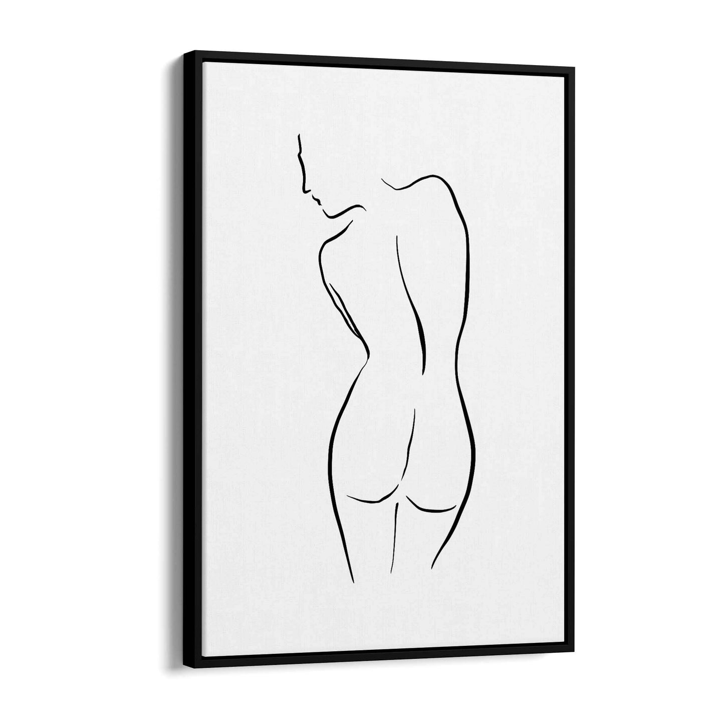 Abstract Line Drawing Female Nude Wall Art - The Affordable Art Company