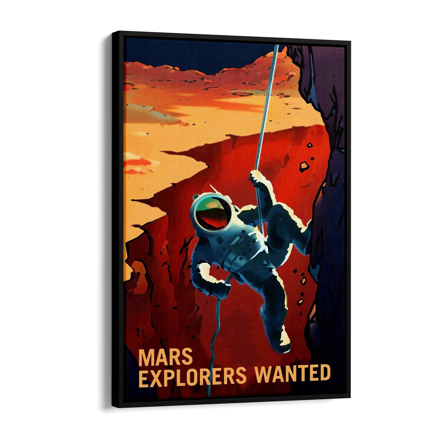 Retro Mars Explorers Wanted NASA Space Wall Art - The Affordable Art Company