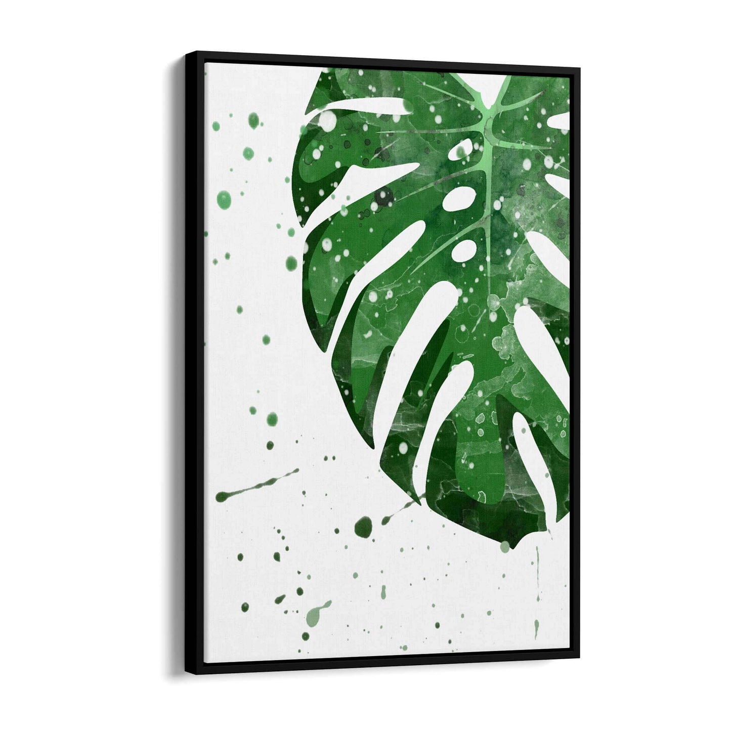 Palm Leaf Tropical Green Minimal Wall Art #5 - The Affordable Art Company