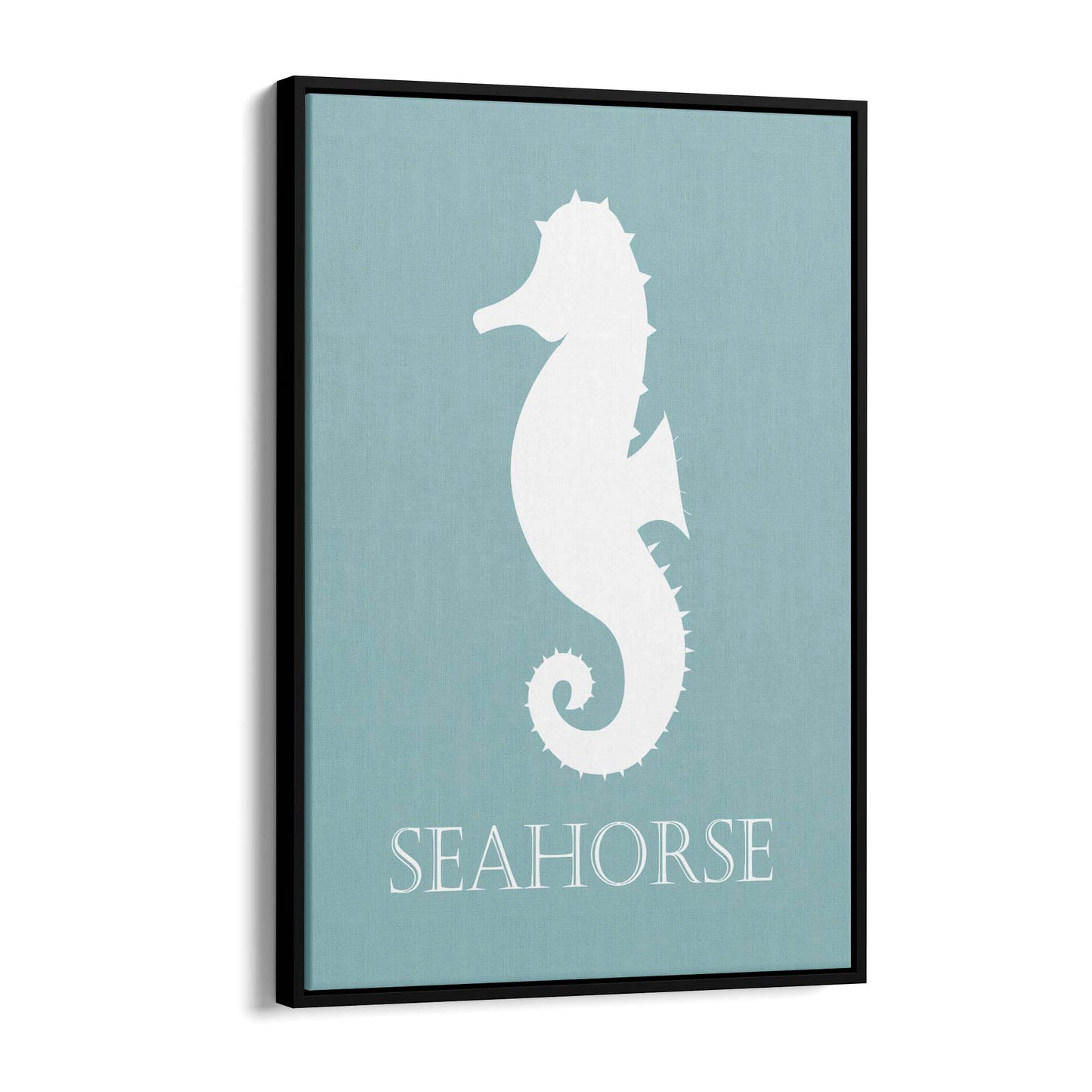 Seahorse Cartoon Sealife Nursery Baby Wall Art #2 - The Affordable Art Company