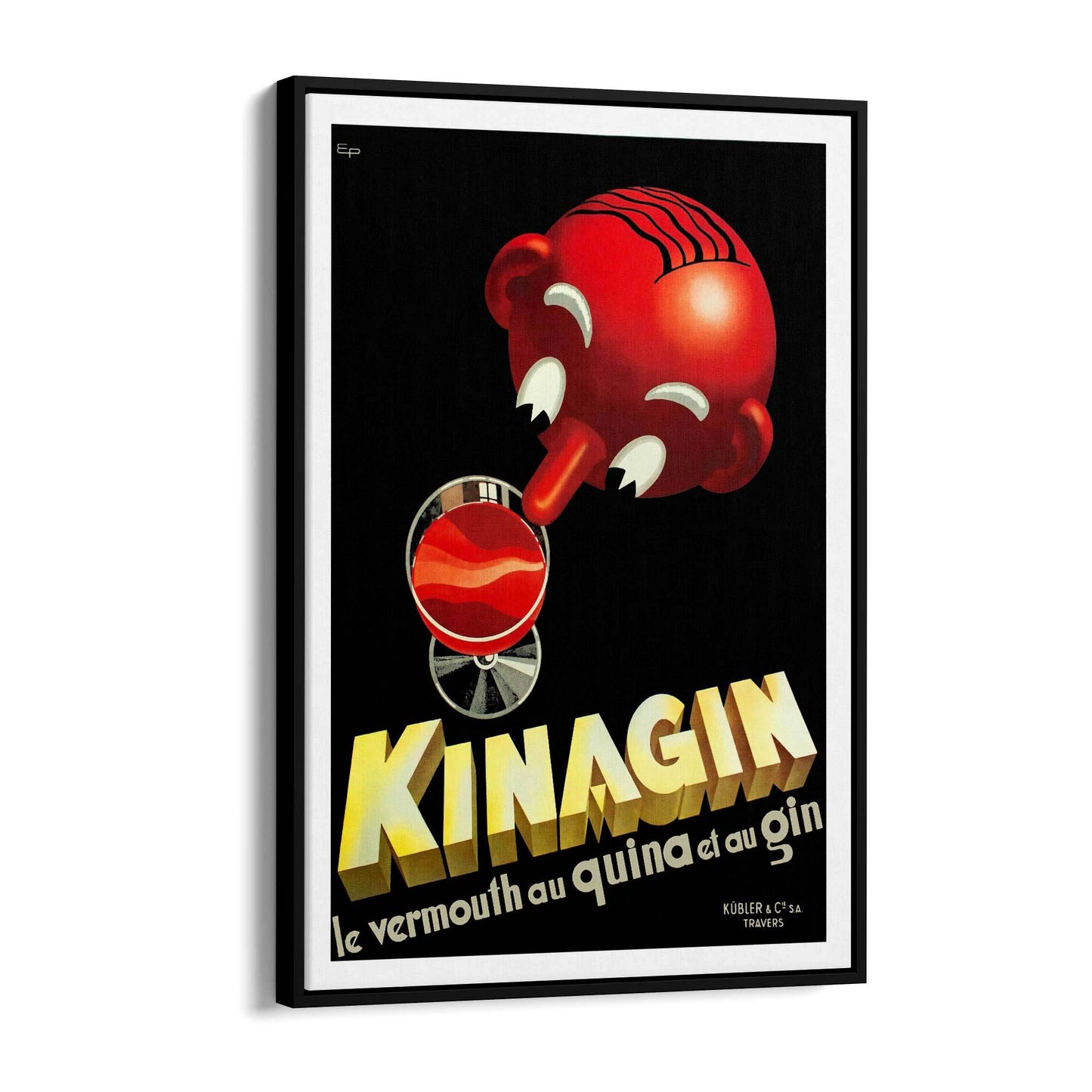 Kinagin Vermouth Vintage Drink Advert Wall Art - The Affordable Art Company