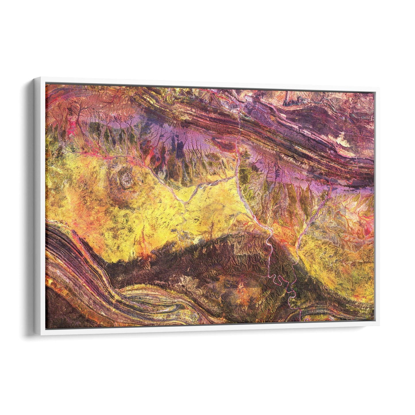 Meteorite Crater Australia Aerial Photograph Wall Art - The Affordable Art Company