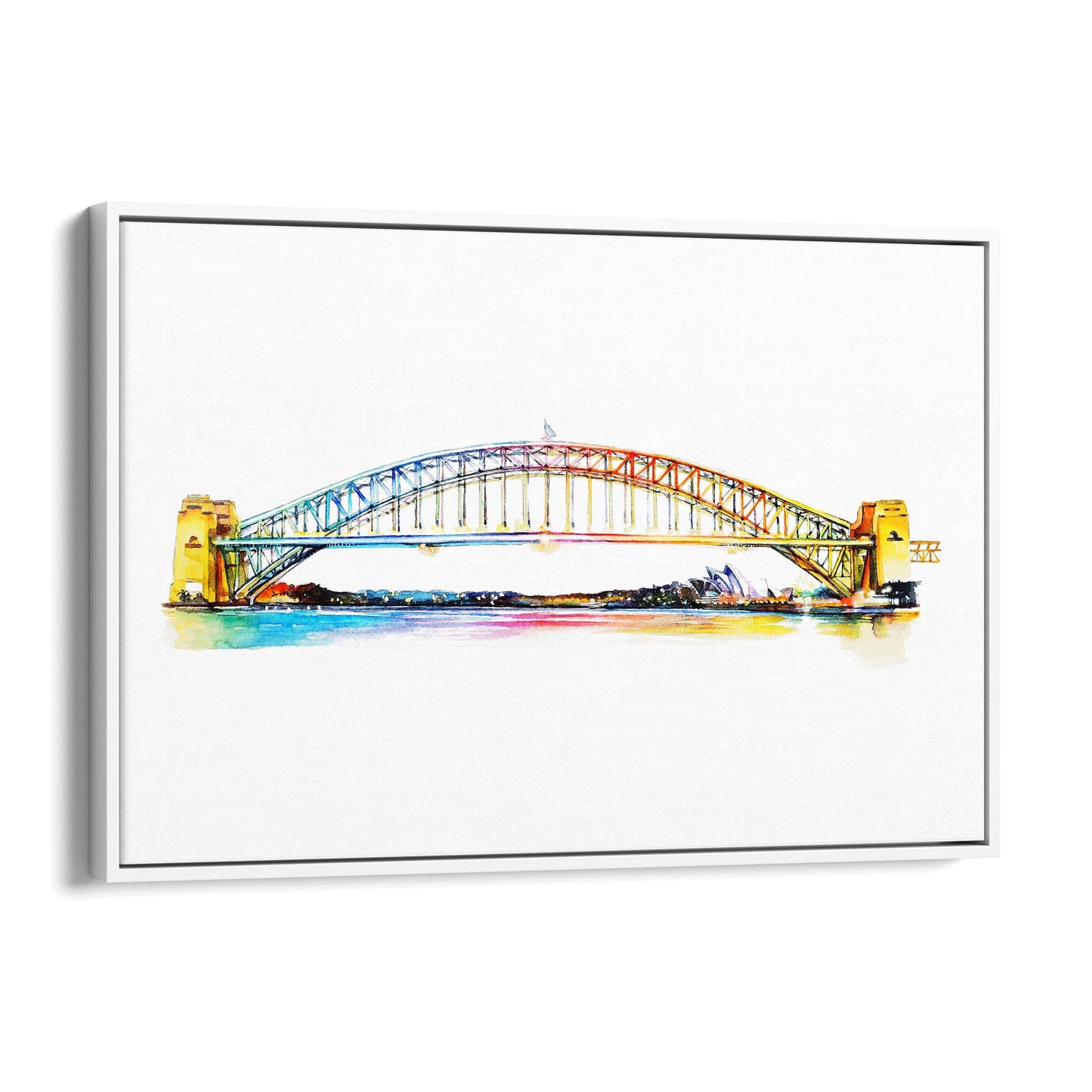 Sydney Harbour Bridge Painting Australian Wall Art - The Affordable Art Company