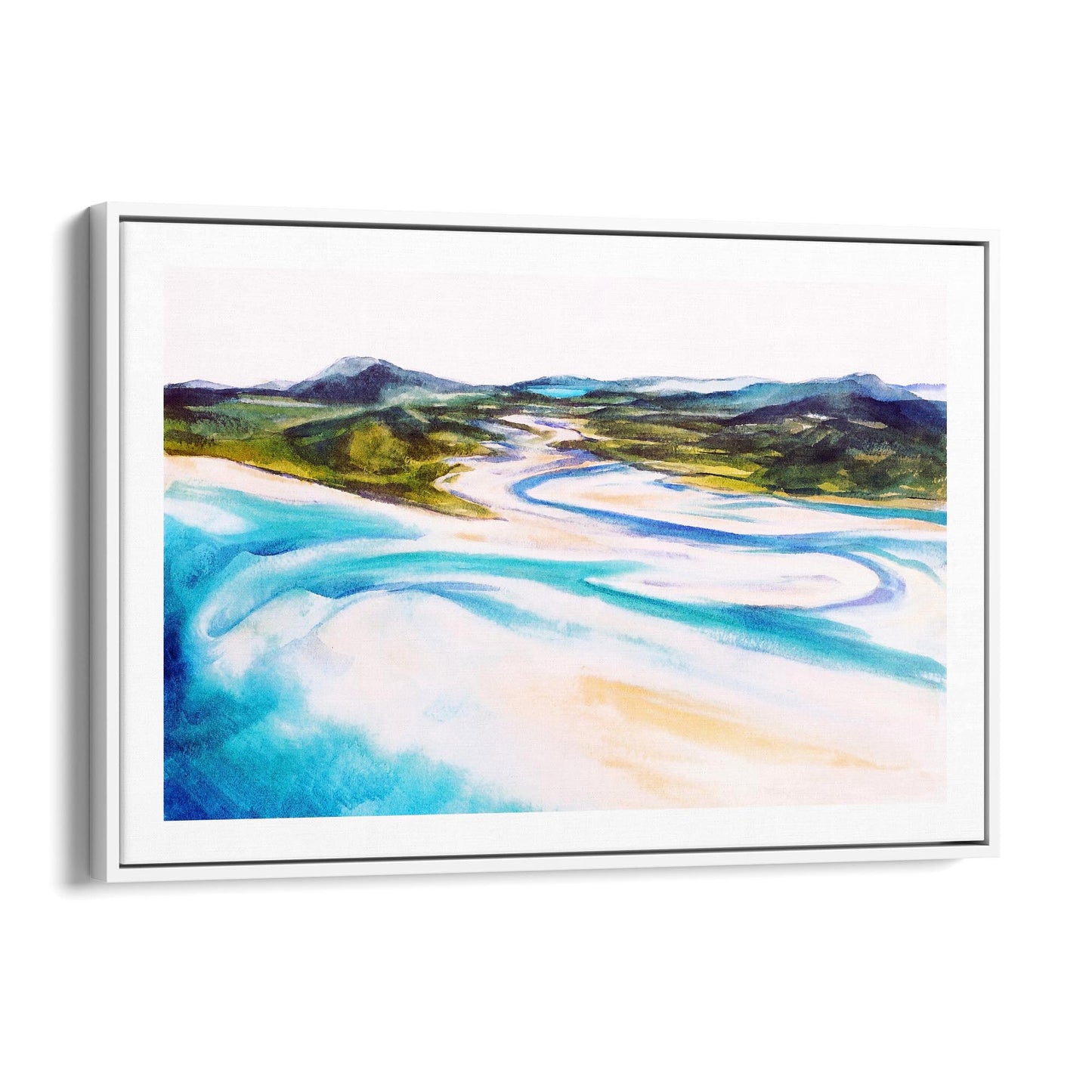 Whitsunday Island Australia Painting Wall Art - The Affordable Art Company