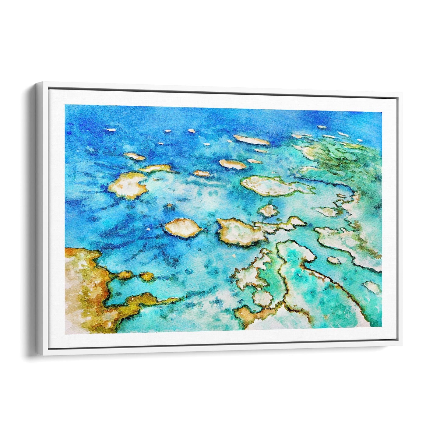 Great Barrier Reef Australian Painting Wall Art - The Affordable Art Company