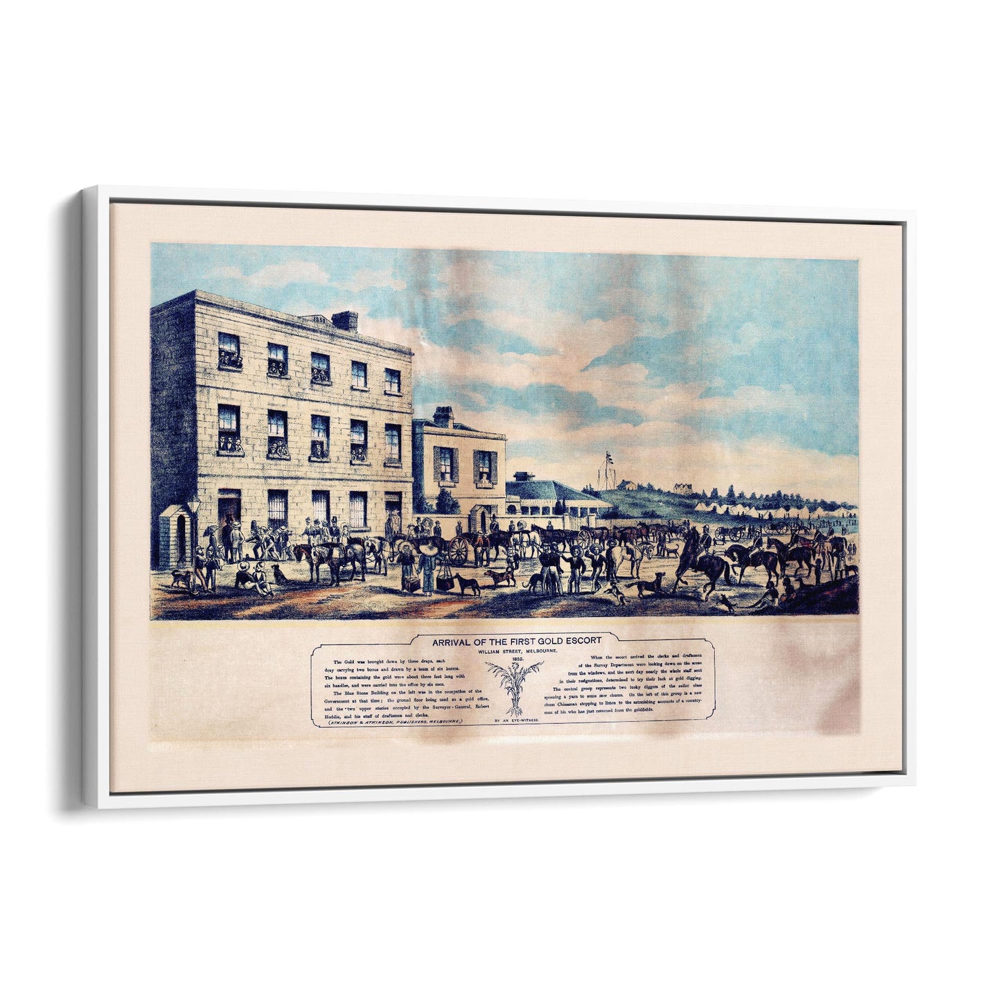 Melbourne Gold Rush Vintage Victoria Wall Art - The Affordable Art Company