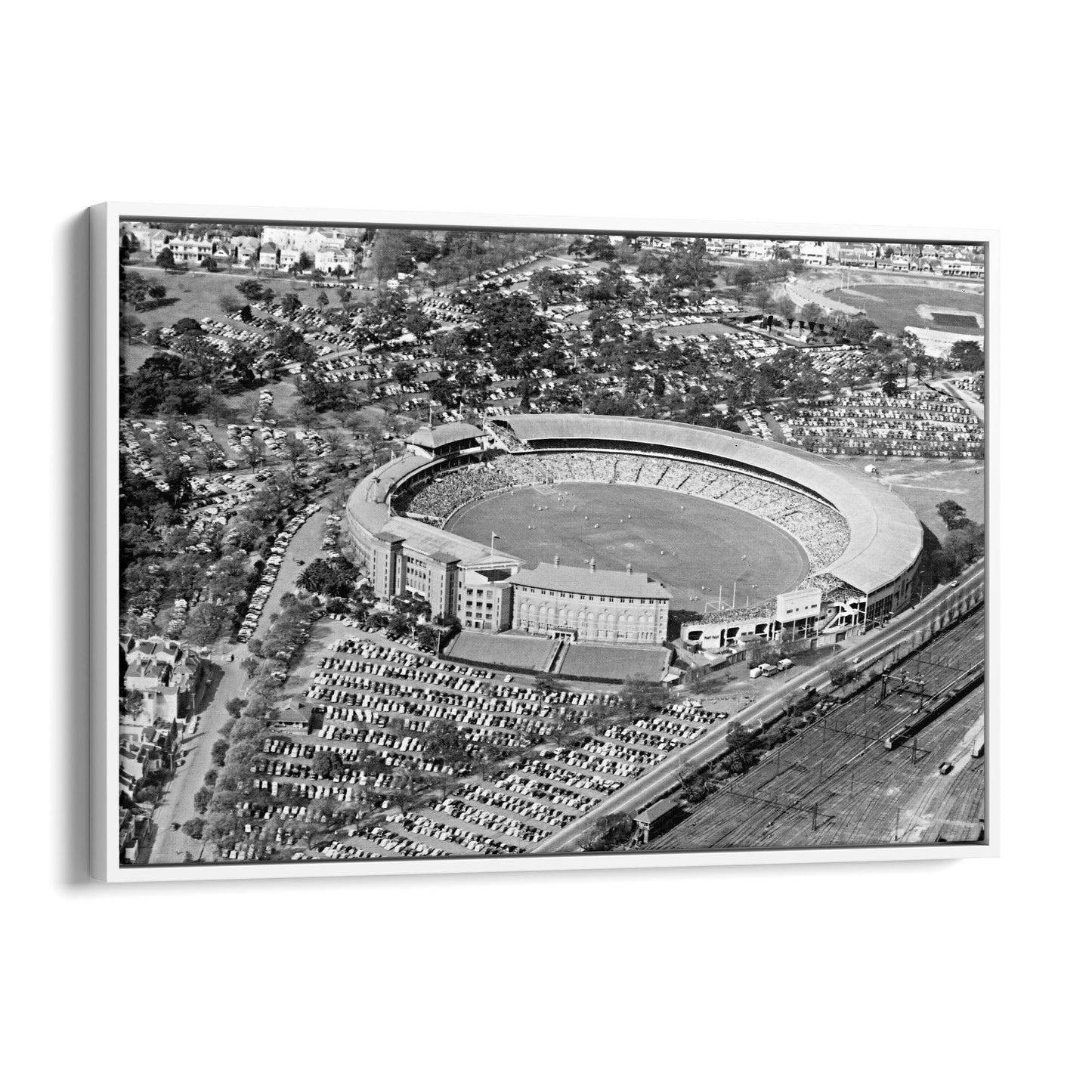 Melbourne Cricket Ground Vintage MCG Wall Art - The Affordable Art Company