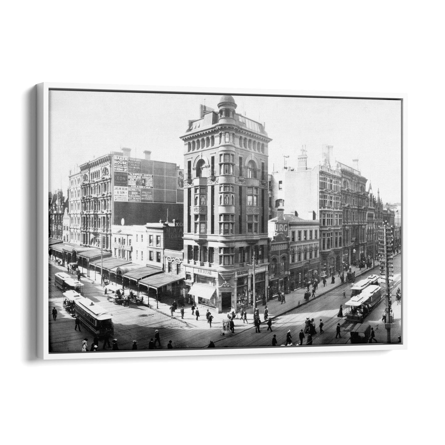 Melbourne Streets Vintage Photograph Wall Art - The Affordable Art Company