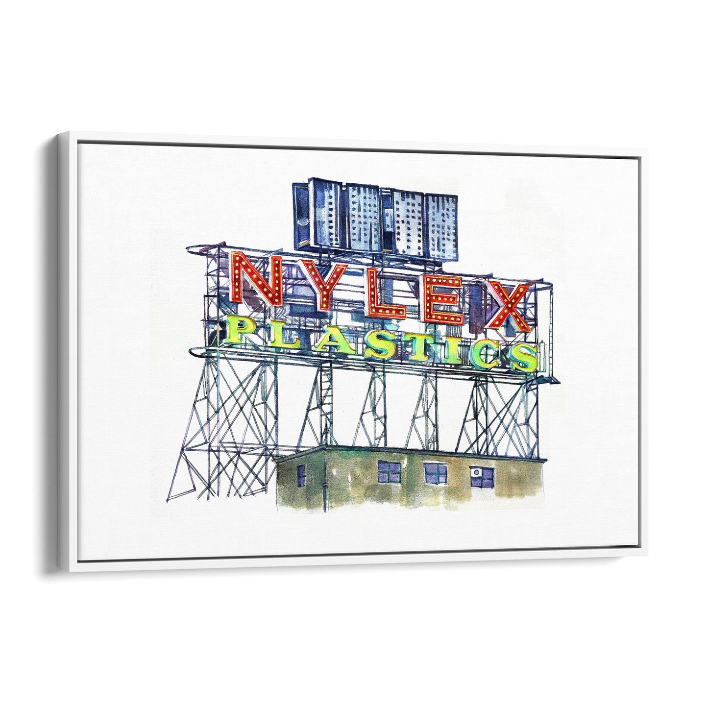 Nylex Sign, Richmond Melbourne Painting Wall Art - The Affordable Art Company