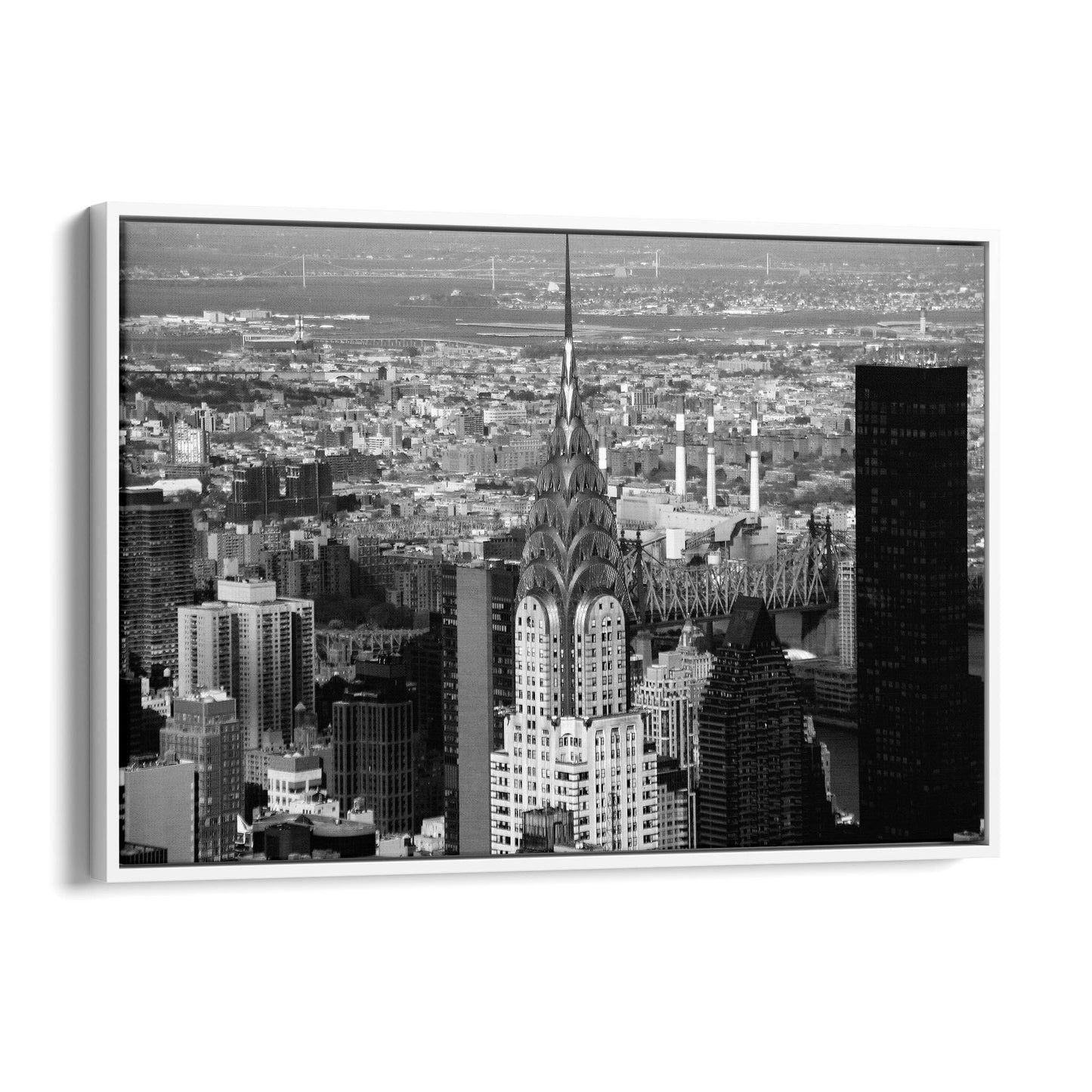 New York City Chrysler Building Black & White Art - The Affordable Art Company