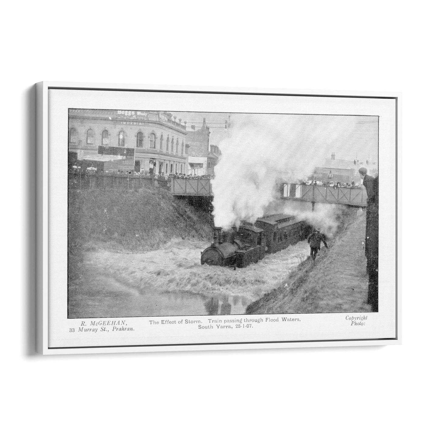 Prahran Station Vintage Photograph Wall Art - The Affordable Art Company