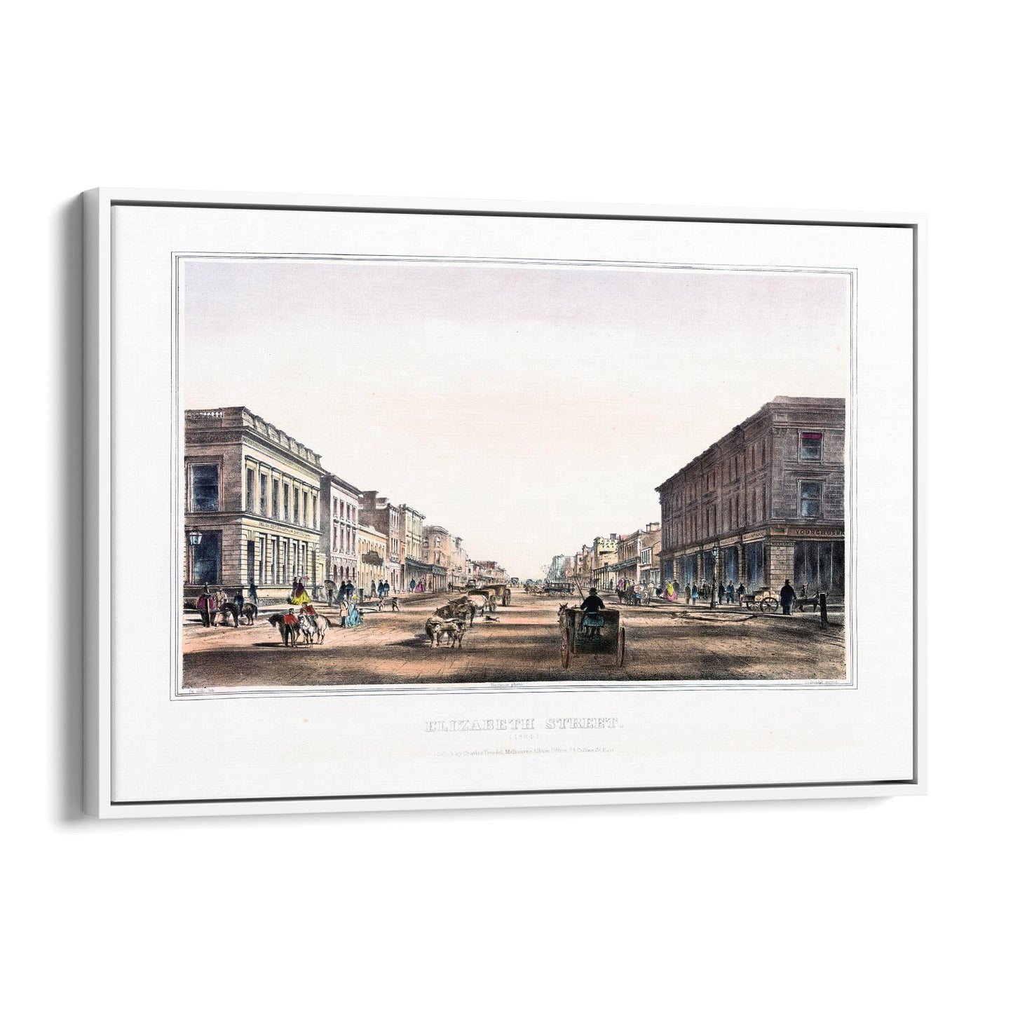 Elizabeth St, Melbourne Vintage Wall Art - The Affordable Art Company