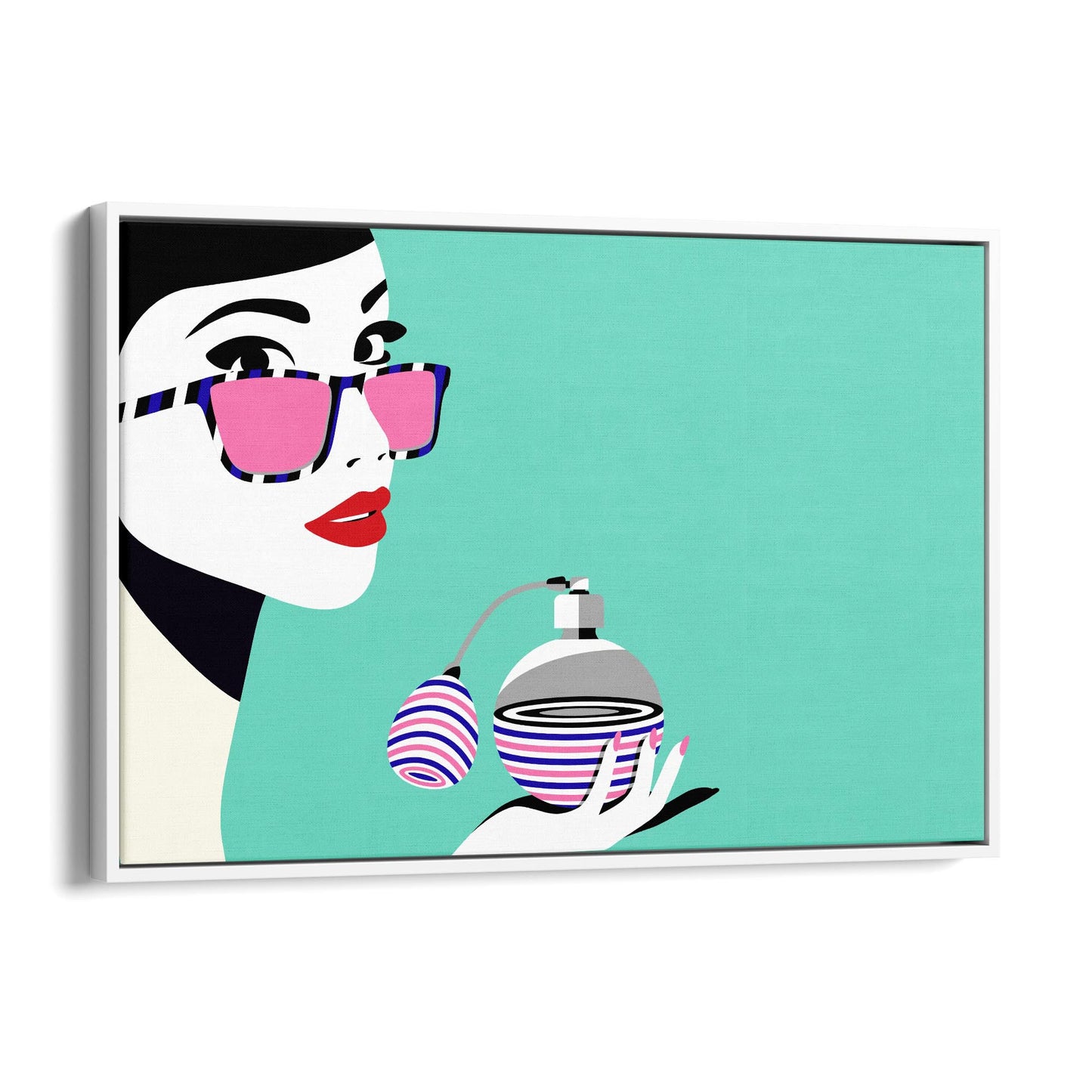 Retro Perfume Bottle Fashion Bedroom Wall Art #3 - The Affordable Art Company