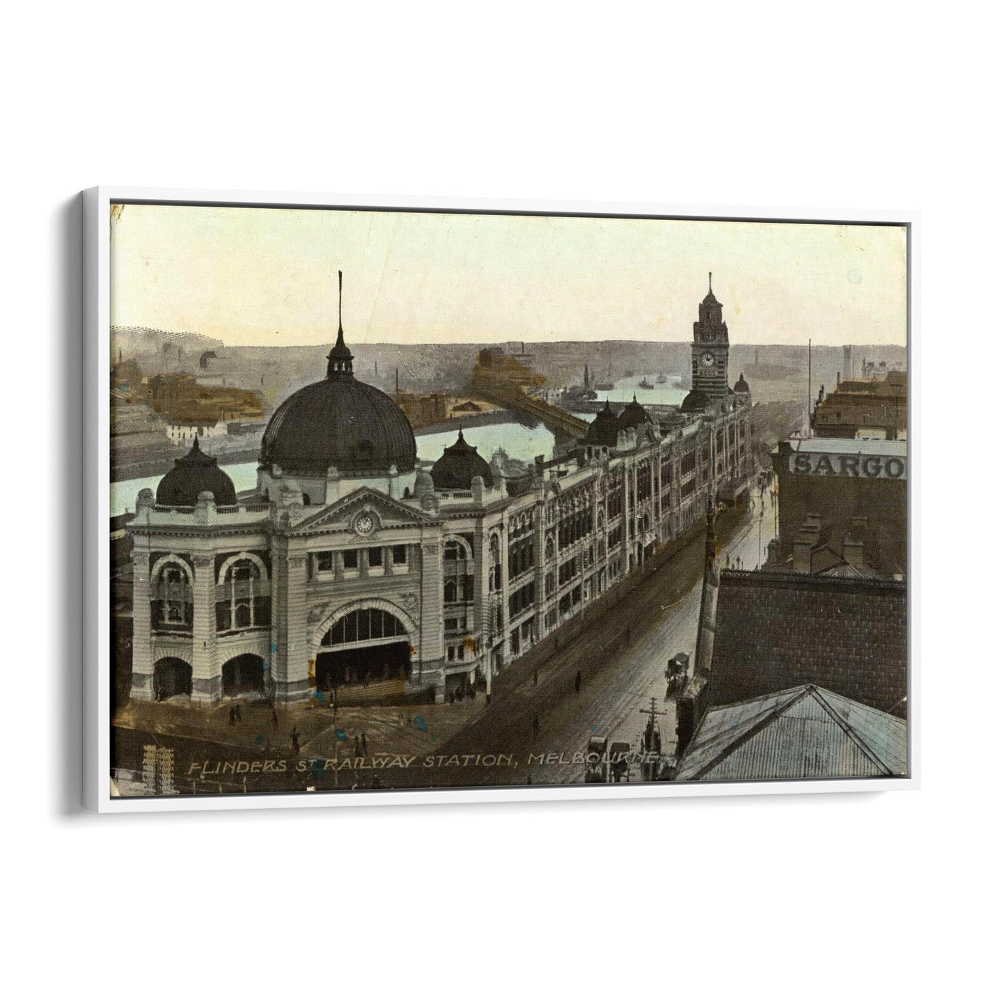 Flinders St Station Melbourne Vintage Photograph Art #3 - The Affordable Art Company