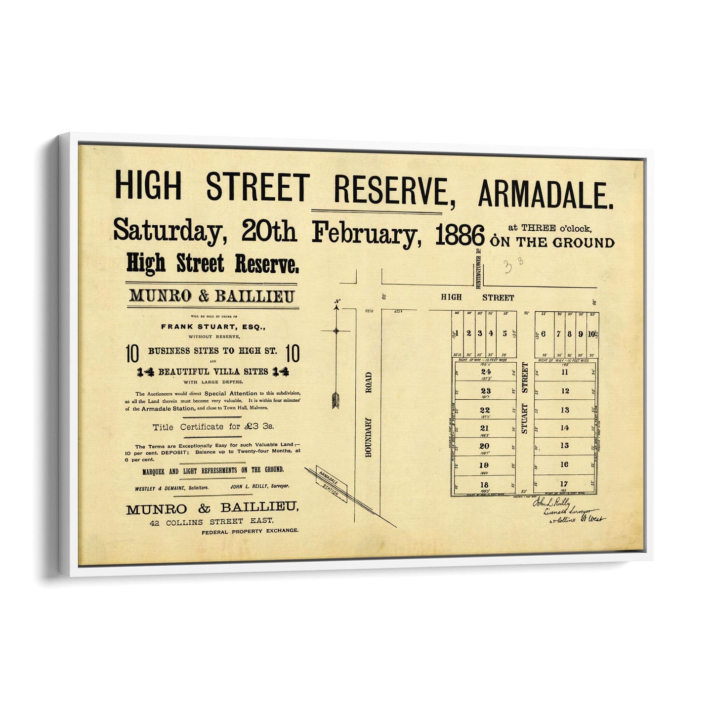 Armadale Melbourne Vintage Real Estate Advert Art #3 - The Affordable Art Company