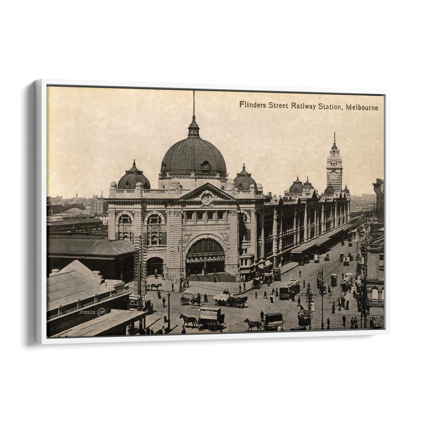 Flinders St Station Melbourne Vintage Photograph Art #2 - The Affordable Art Company