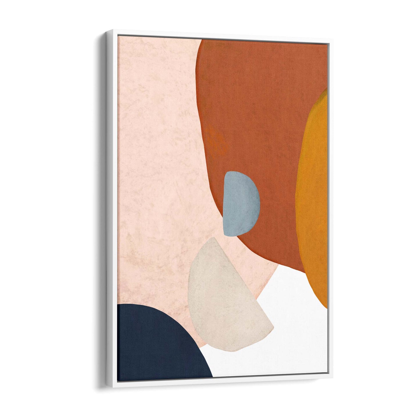 Minimal Pastel Abstract Retro Painting Wall Art #2 - The Affordable Art Company