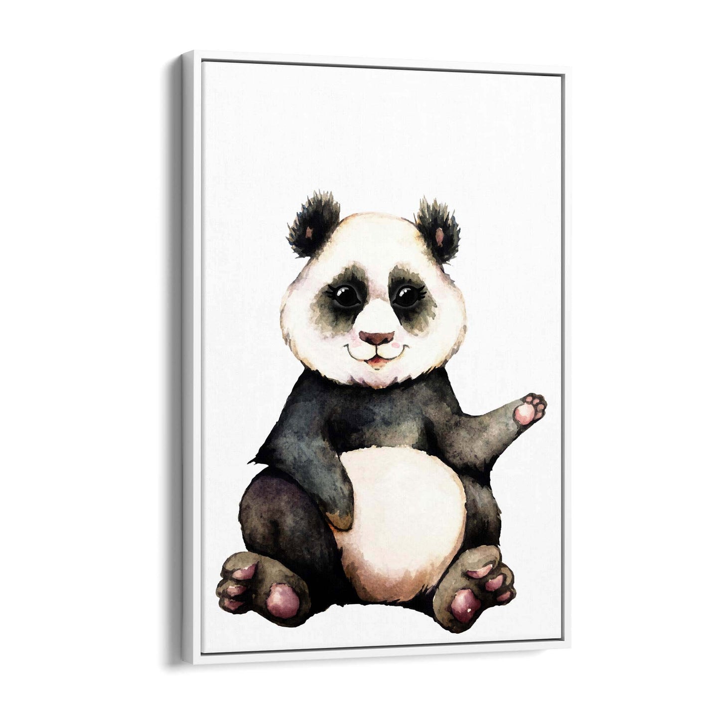 Cartoon Panda Cute Nursery Baby Animal Art - The Affordable Art Company