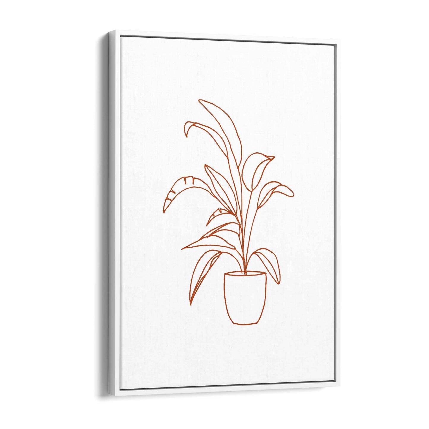 Abstract House Plant Minimal Living Room Wall Art #24 - The Affordable Art Company