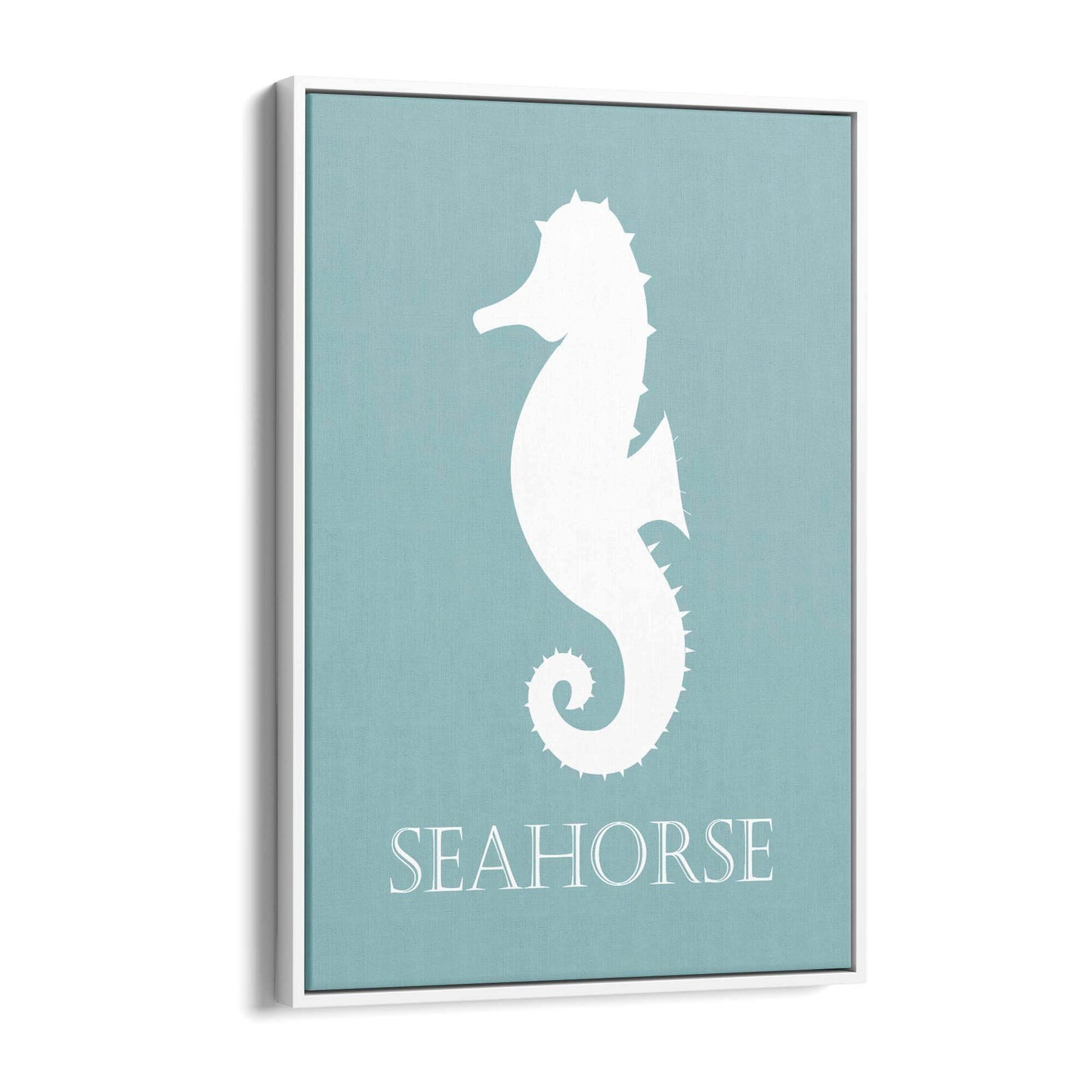 Seahorse Cartoon Sealife Nursery Baby Wall Art #2 - The Affordable Art Company
