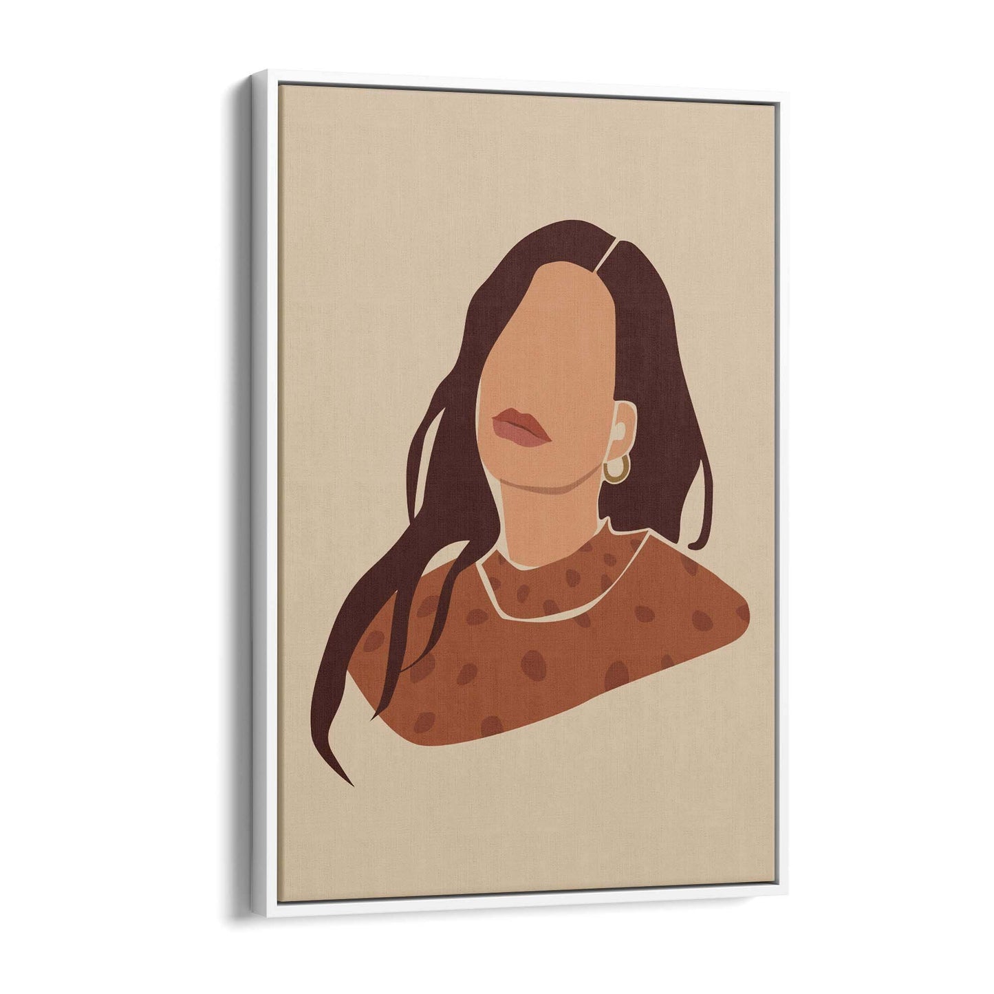 Abstract Vintage Girl Bedroom Fashion Girl Wall Art - The Affordable Art Company