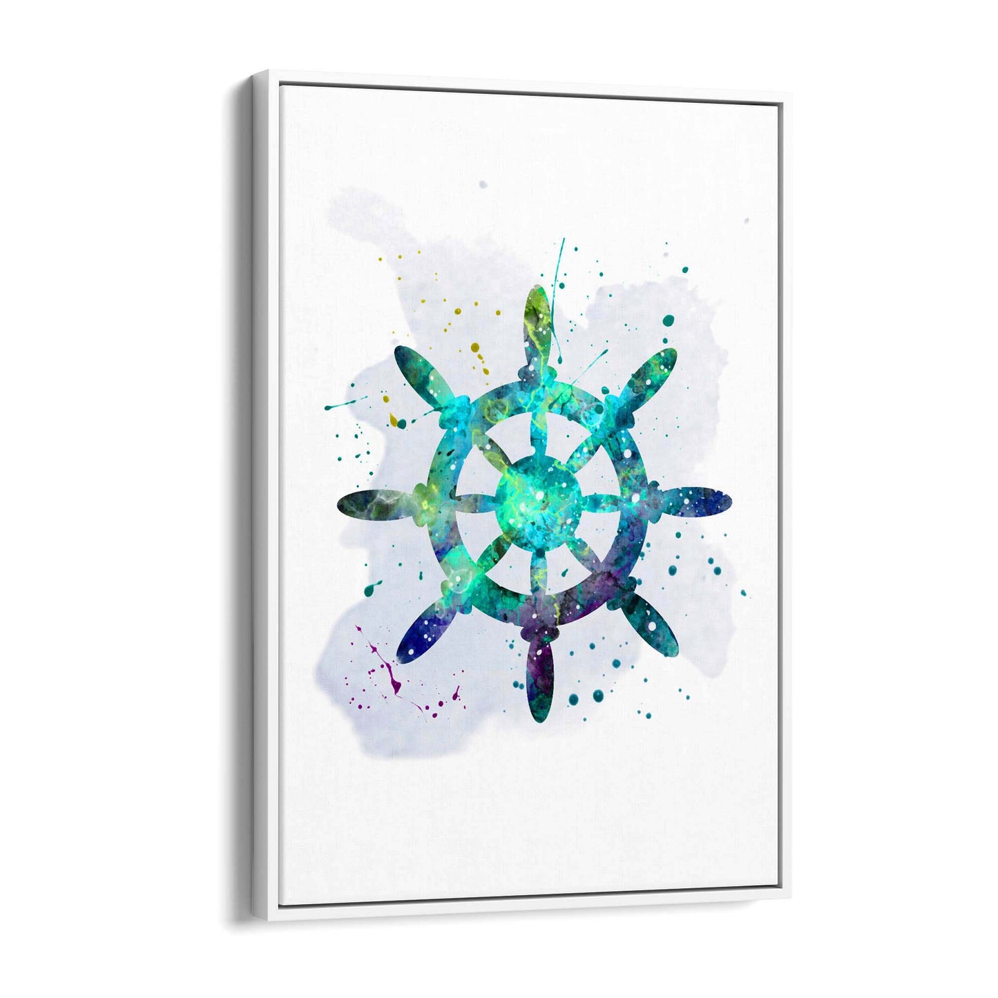 Sail Boat Wheel Nursery Coastal Sailing Wall Art - The Affordable Art Company