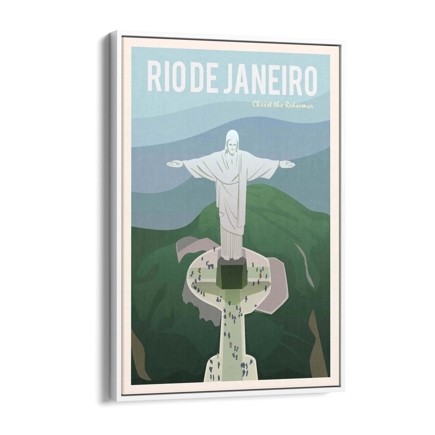 Retro Rio De Janeiro Brazil Vintage Travel Wall Art #1 - The Affordable Art Company