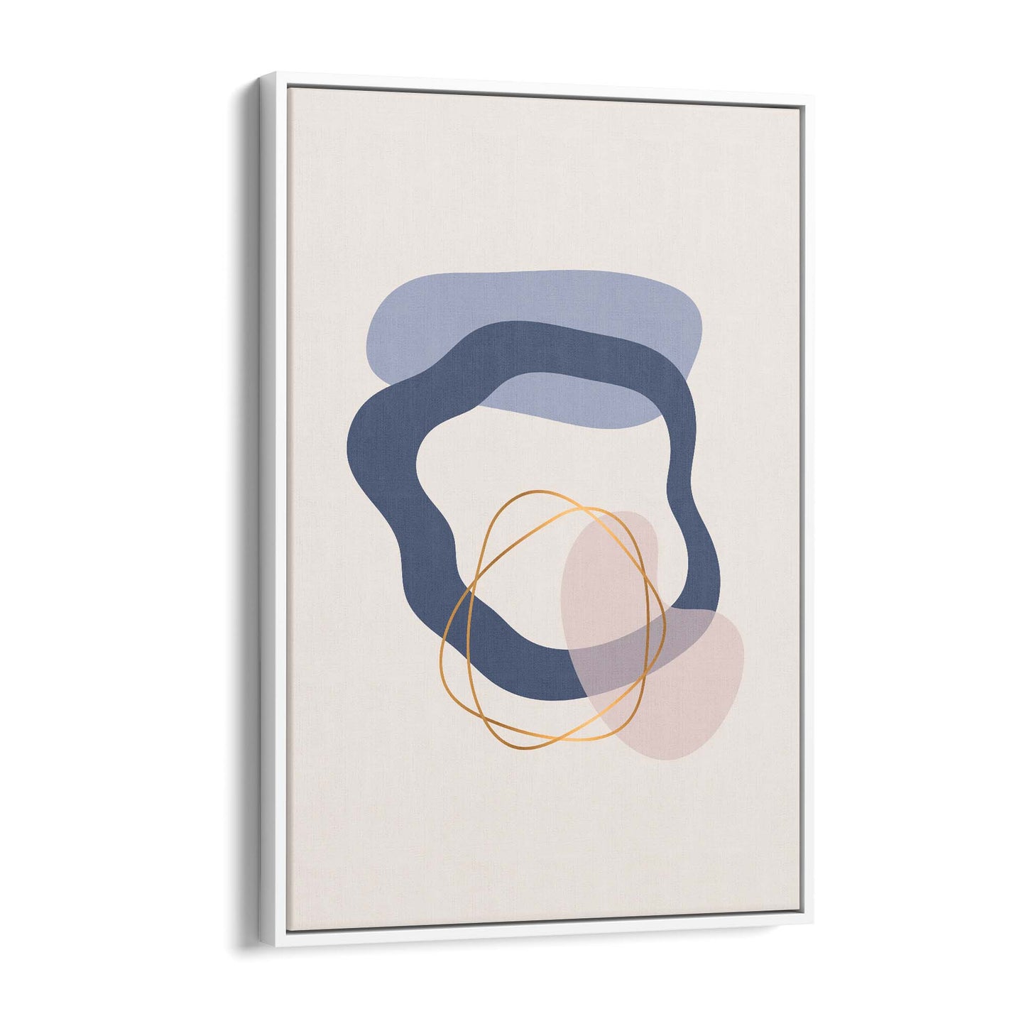 Pale Abstract Shapes Wall Art #4 - The Affordable Art Company