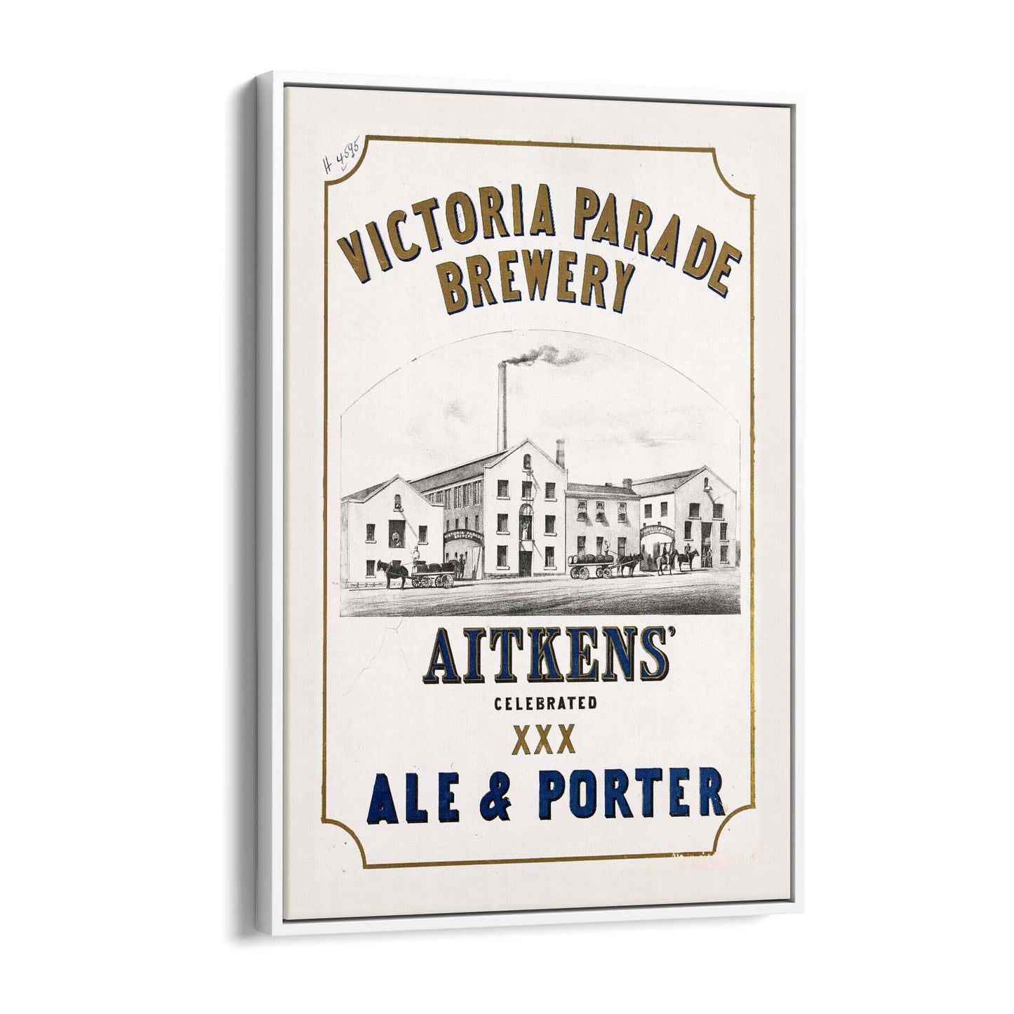 Victoria Parade Brewery Melbourne Vintage Wall Art - The Affordable Art Company