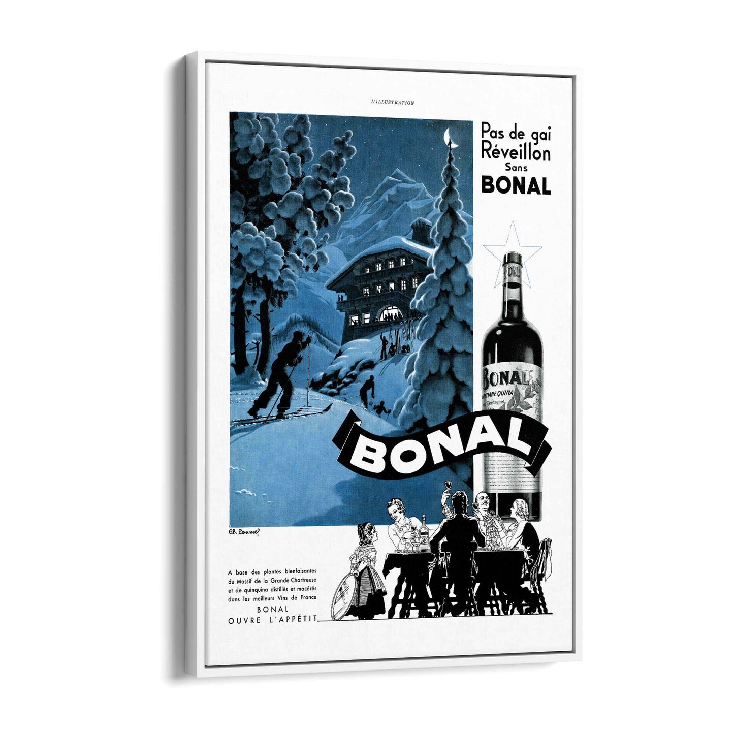 Bonal Vintage Advert Wall Art - The Affordable Art Company