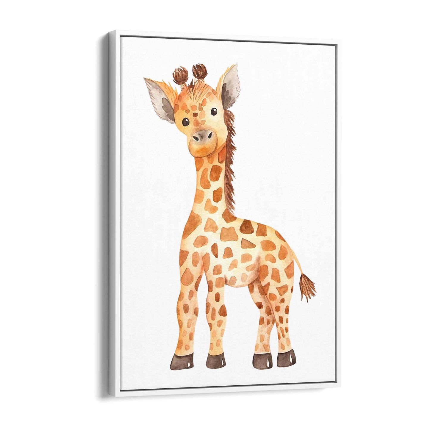 Cartoon Giraffe Cute Nursery Baby Animal Wall Art #2 - The Affordable Art Company