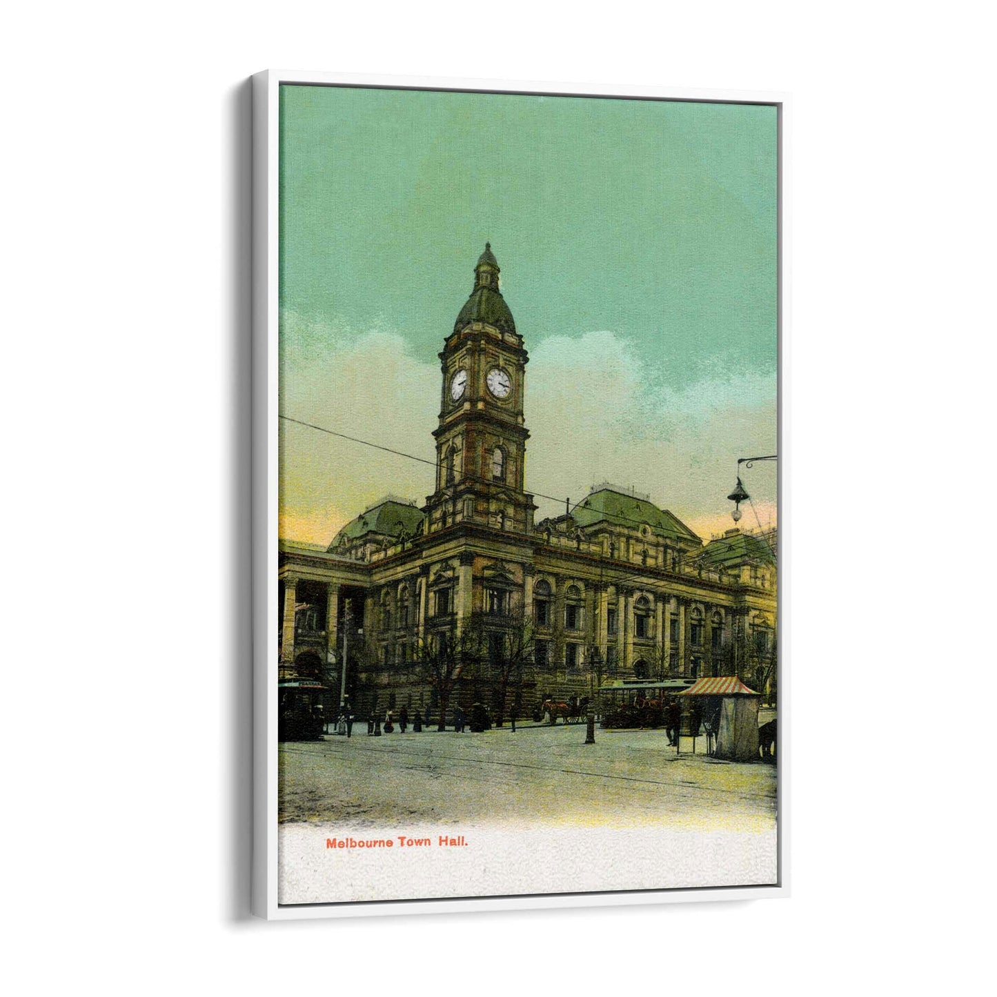 Town Hall, Melbourne Vintage Painting Wall Art #2 - The Affordable Art Company