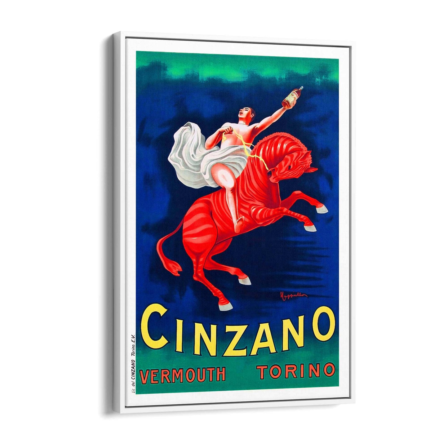 Vintage Cinzano Advert Italian Restaurent Wall Art - The Affordable Art Company