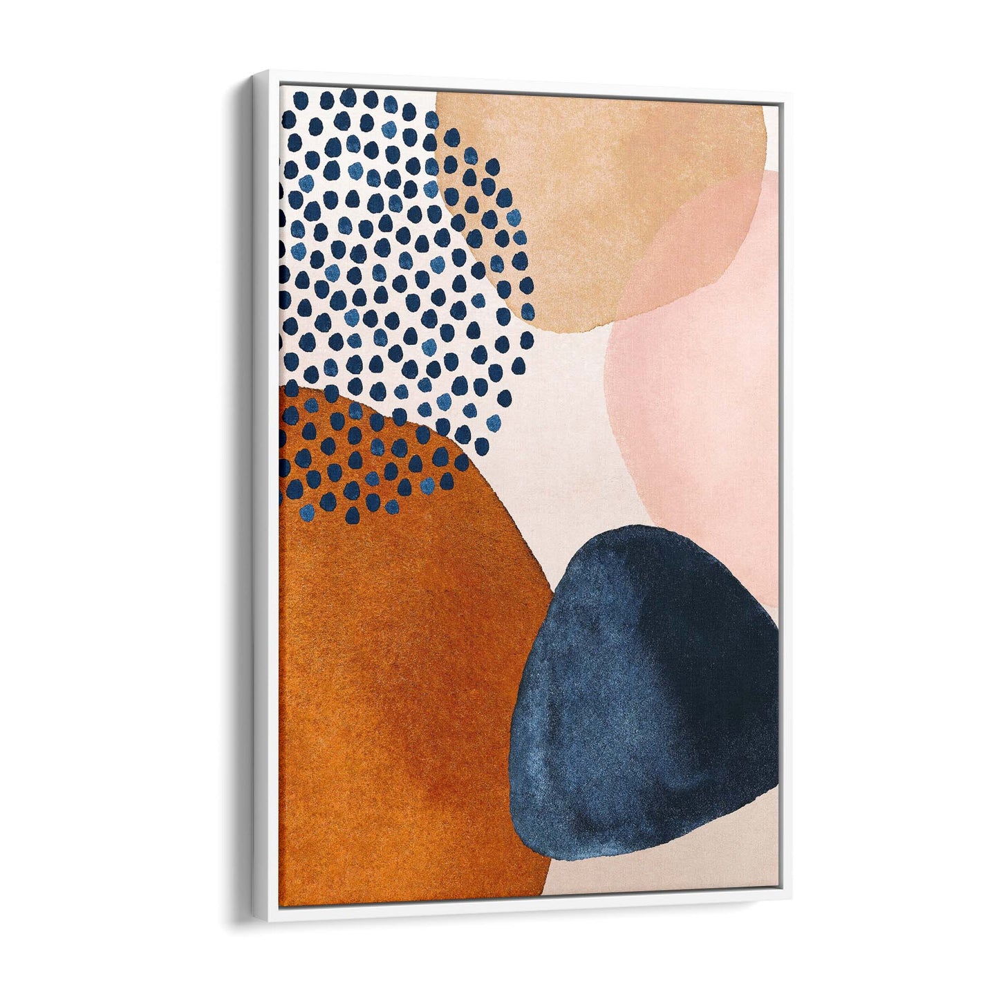 Abstract Modern Watercolour Shapes Painting Wall Art #7 - The Affordable Art Company