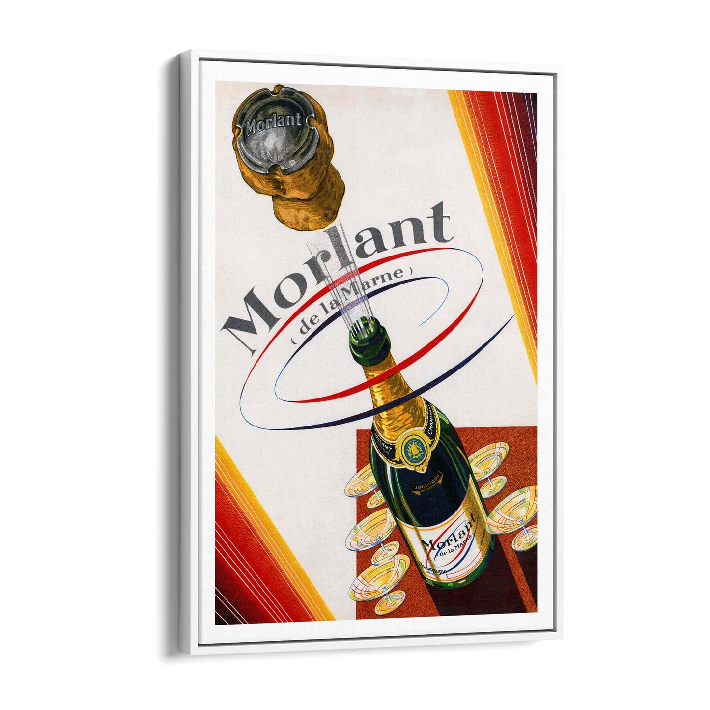 Morlant Champagne Vintage Drinks Advert Wall Art - The Affordable Art Company