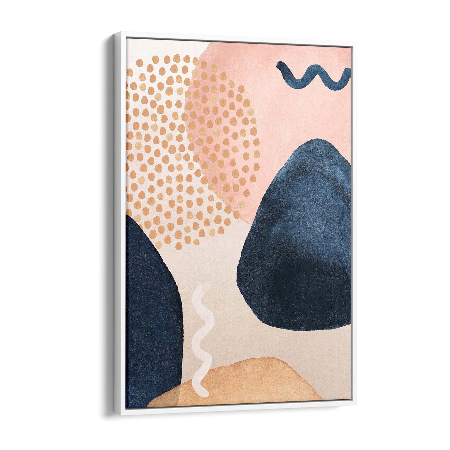 Abstract Modern Watercolour Shapes Painting Wall Art #8 - The Affordable Art Company