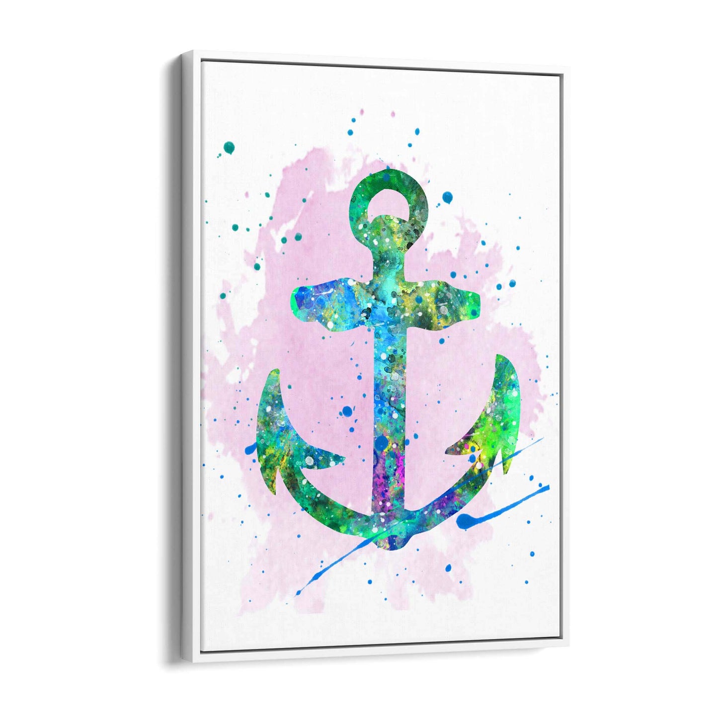 Anchor Painting Nautical Coastal Bathroom Wall Art #3 - The Affordable Art Company