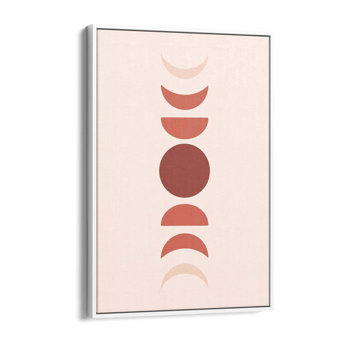 Minimal Moon Phase Retro Pink & Pastel Wall Art #2 - The Affordable Art Company