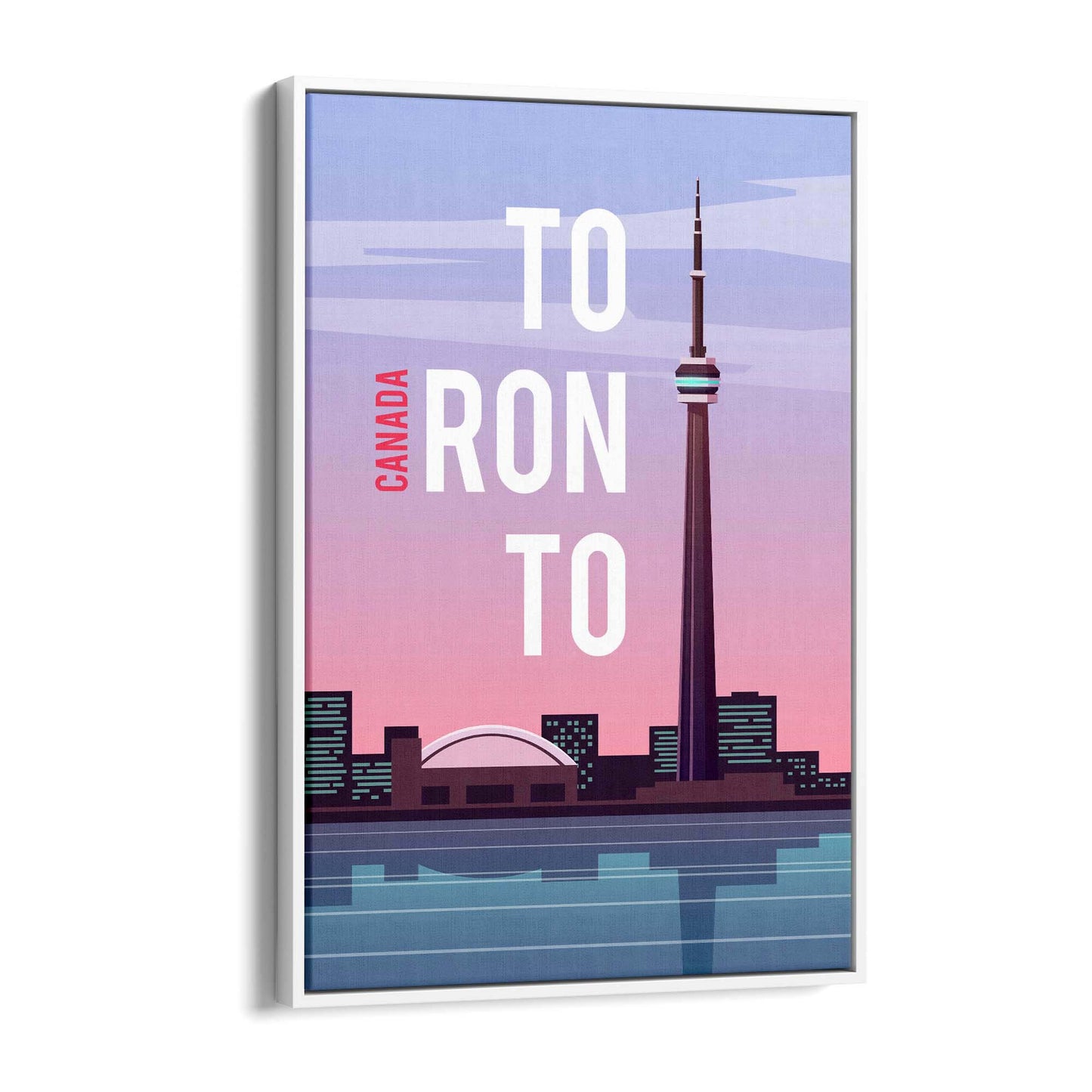 Retro Toronto Canada Vintage Travel Wall Art - The Affordable Art Company